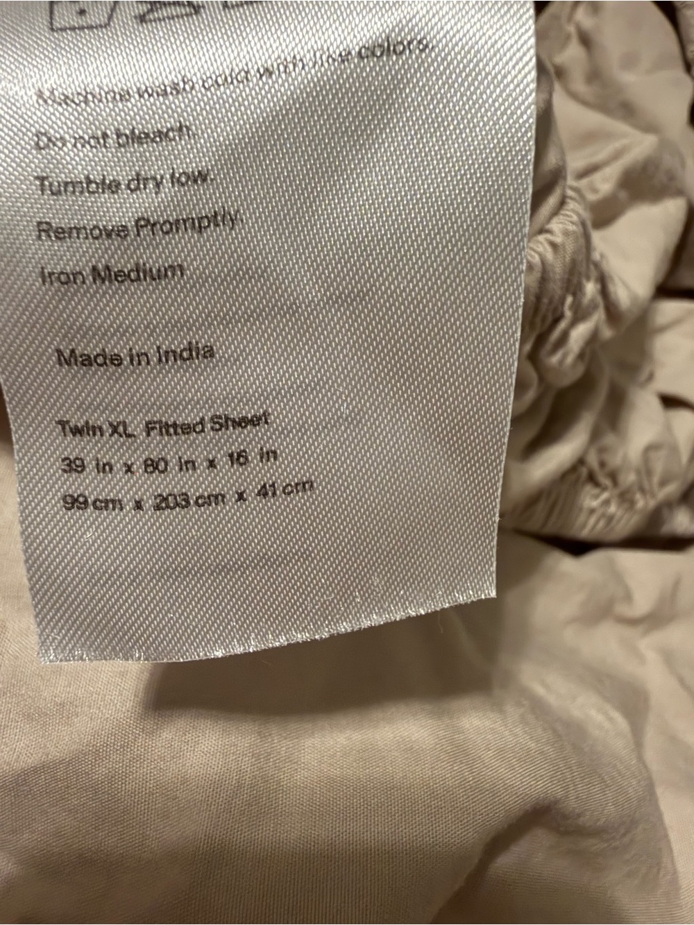 Quince Twin XL Fitted Sheet Set - Toffee - OOS online - Picture 4 of 5